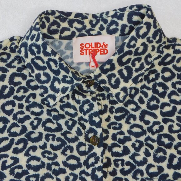 SOLID & STRIPED Tops - SOLID & STRIPED Cabana Shirt in Leopard | Animal Print | NWOT| Medium